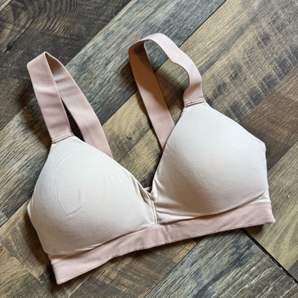 SPANX Light Pink and Cream Bra
